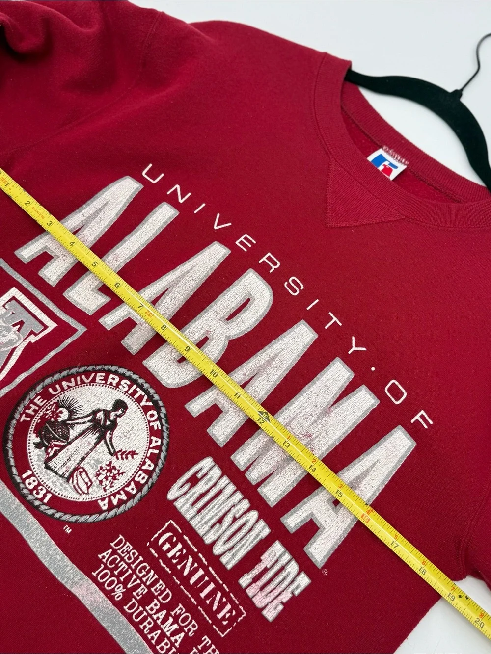 Russell Athletic Crimson Graphic Crewneck Sweatshirt